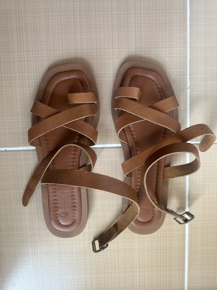 Taba Rengi Kadın Sandalet - Görsel 3