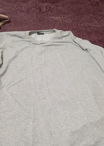 LC Waikiki Gri Erkek Sweatshirt, Bisiklet Yaka, Rahat Kesim