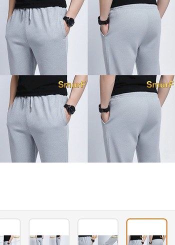 Gri Rahat Kesim Kadın Eşofman Altı kislik - Görsel 3