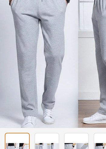 Gri Rahat Kesim Kadın Eşofman Altı kislik - Görsel 2