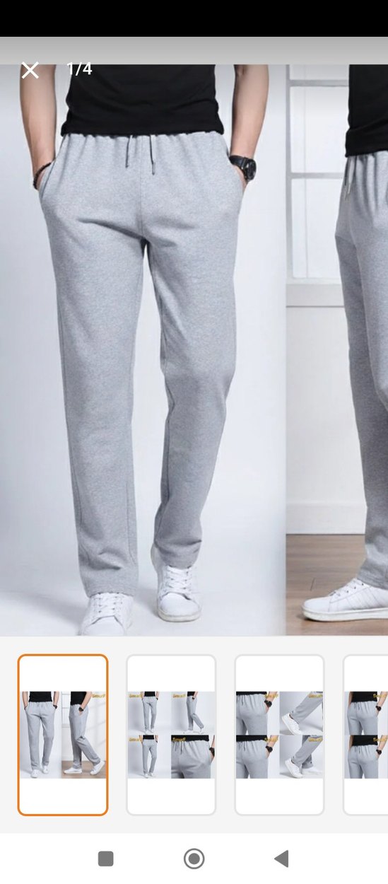 Gri Rahat Kesim Kadın Eşofman Altı kislik - Görsel 2