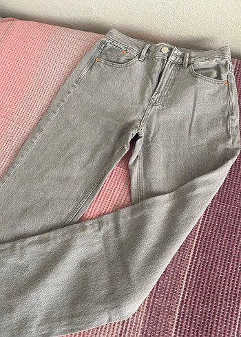 Gri Regular Fit Kadın Kot Pantolon stradivarius