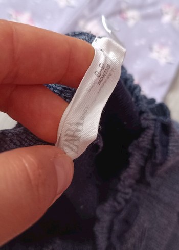 6-9 Ay Beden gri Renk 3 adet bebek eşofman altı