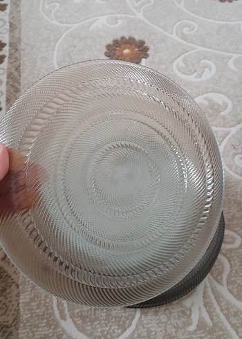 şeffaf cam tabak seti - Görsel 2