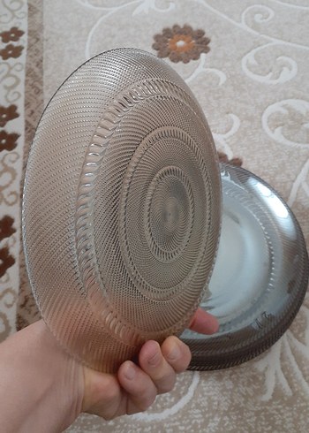 şeffaf cam tabak seti - Görsel 3