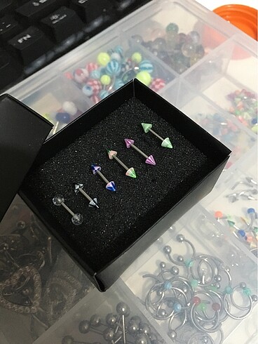 Zara Tragus nipple helix kıkırdak piercing