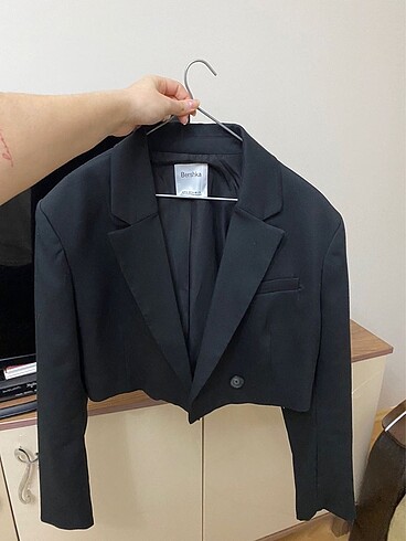m Beden Crop blazer ceket
