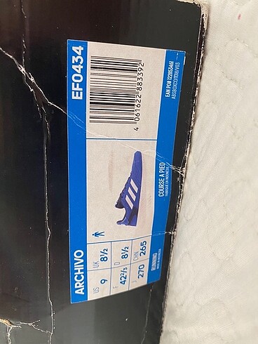 42.5 Beden mavi Renk Adidas spor ayakkabı