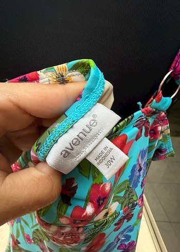 Renkli Bohem Mini Hamile Tunik - Görsel 6