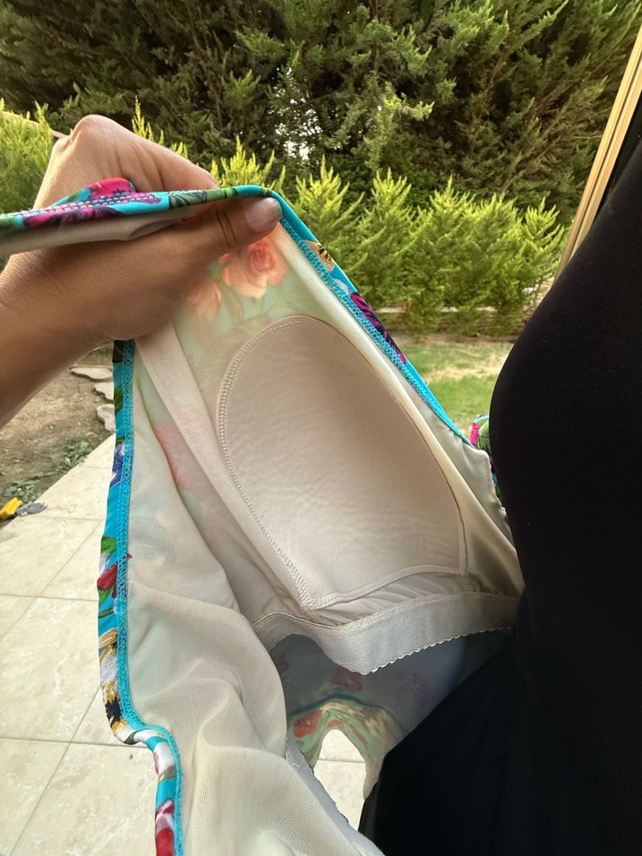 Renkli Bohem Mini Hamile Tunik - Görsel 5