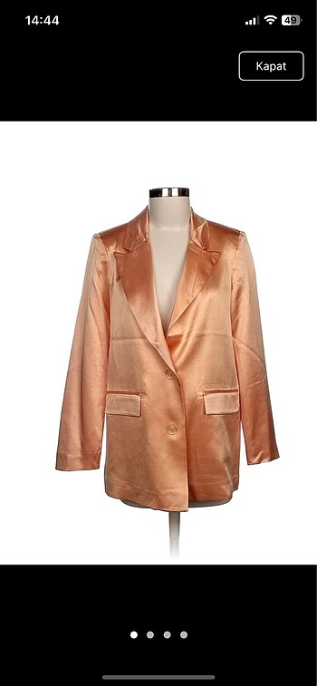 Parlak blazer çeket