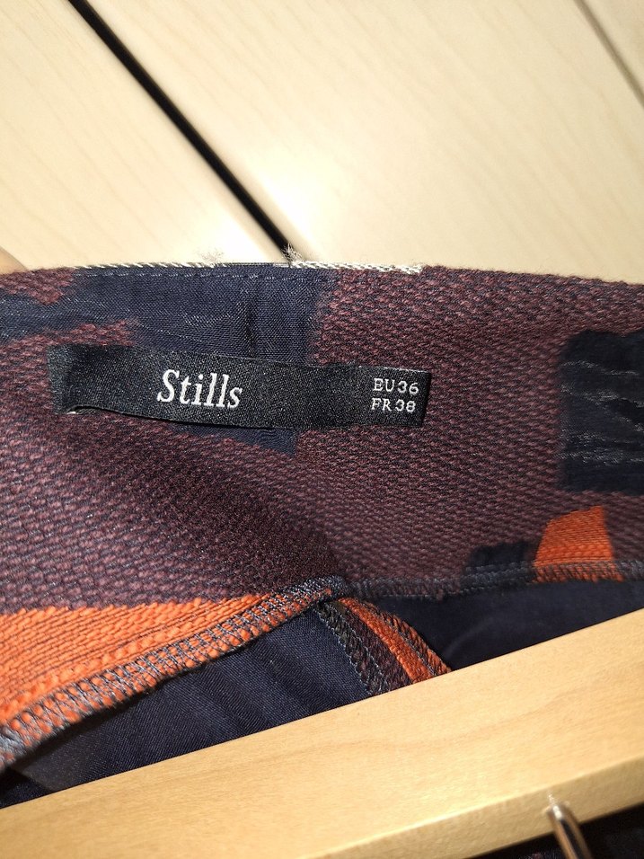 Kadın Kahverengi Midi Desenli Etek - Görsel 5