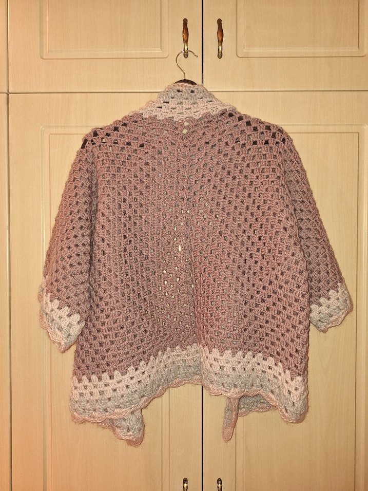 Bohem Midi Kadın Hırka Örgü Pembej - Görsel 3