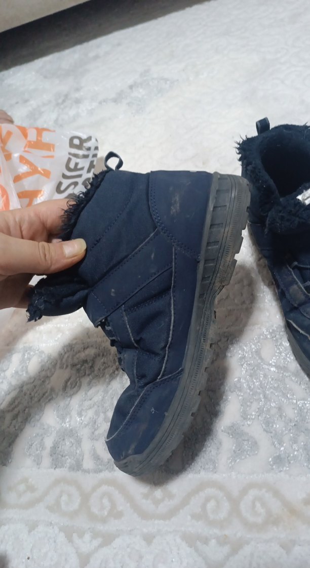 Erkek Çocuk Koyu Mavi Kauçuk Bot Velcro - Görsel 3