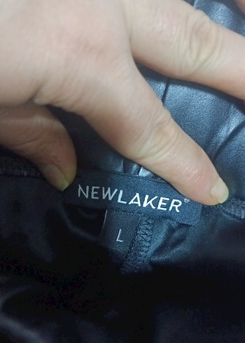 Siyah Deri Kadın Tayt - Görsel 5