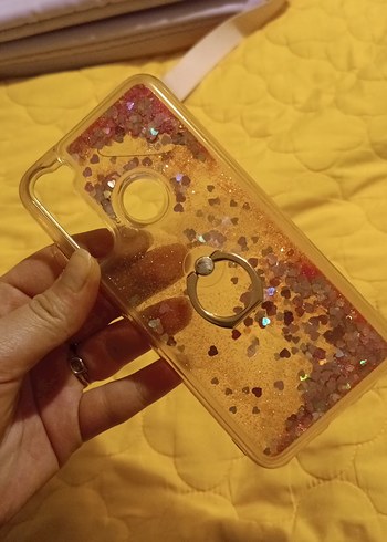 Resmi Not 8 Pembe Simli Telefon Kılıfı Halkalı - Görsel 2