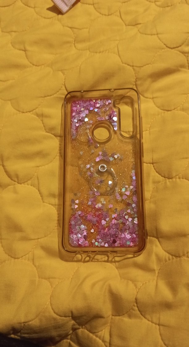 Resmi Not 8 Pembe Simli Telefon Kılıfı Halkalı - Görsel 3