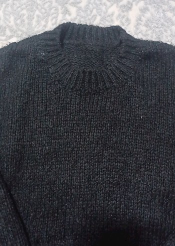 siyah Kadın Triko Kazak - Görsel 2