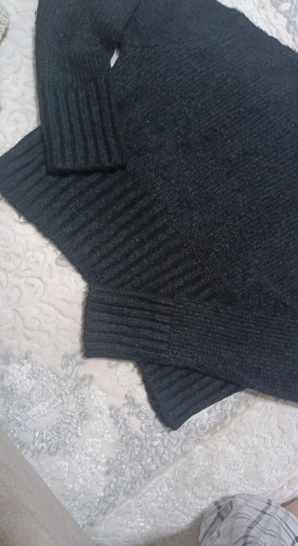 siyah Kadın Triko Kazak - Görsel 3