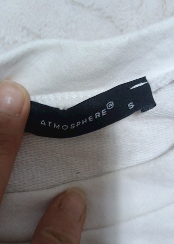 Beyaz Kadın Baskılı Sweatshirt - Görsel 3