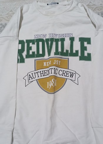 Beyaz Kadın Baskılı Sweatshirt - Görsel 2