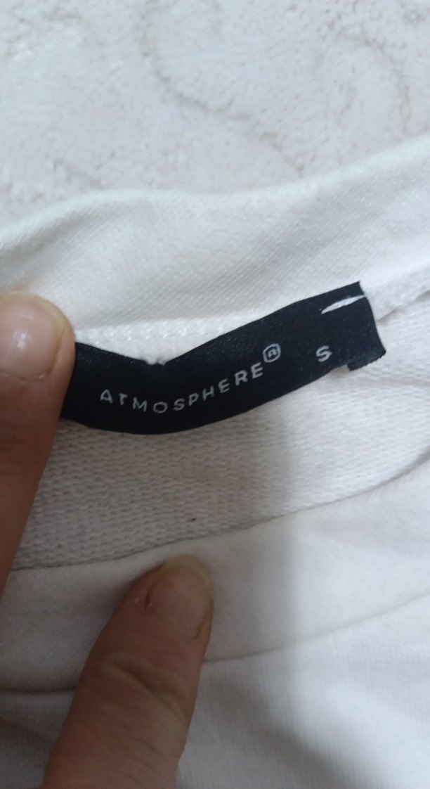 Beyaz Kadın Baskılı Sweatshirt - Görsel 3