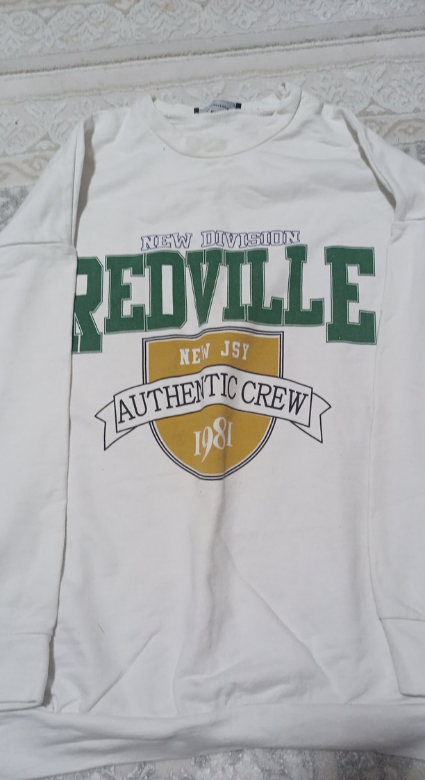 Beyaz Kadın Baskılı Sweatshirt - Görsel 2