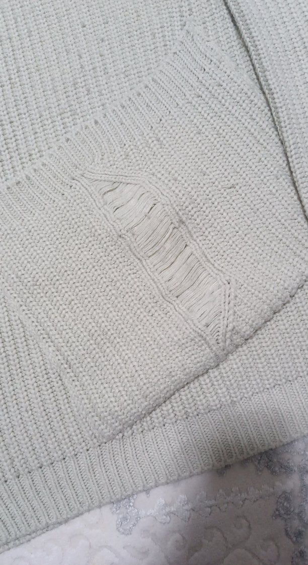 Gri Kadın Triko Uzun Kollu Kazak - Görsel 3