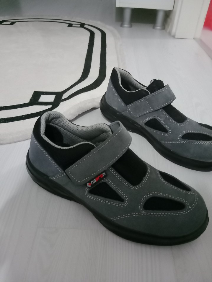 Gri Erkek inşaat iş ayakkabısı - Görsel 4