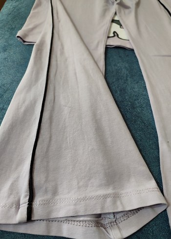 Bol Kesim Beyaz Kız Eşofman Altı - Görsel 6