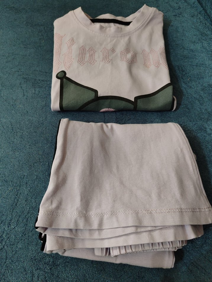 Bol Kesim Beyaz Kız Eşofman Altı - Görsel 5