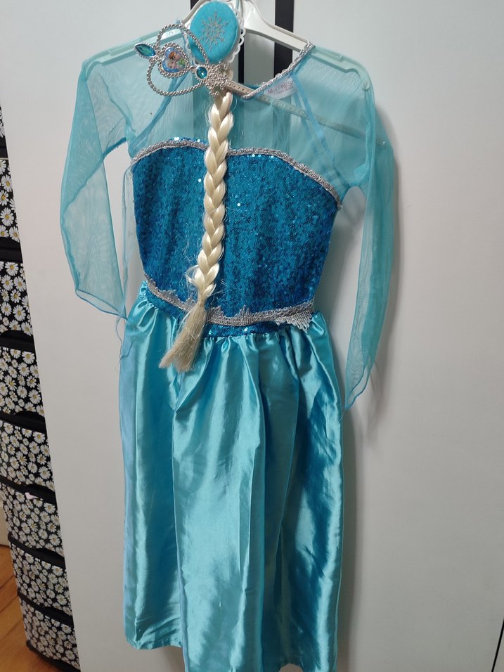 Elsa Kız Çocuk Kostümü - Görsel 4