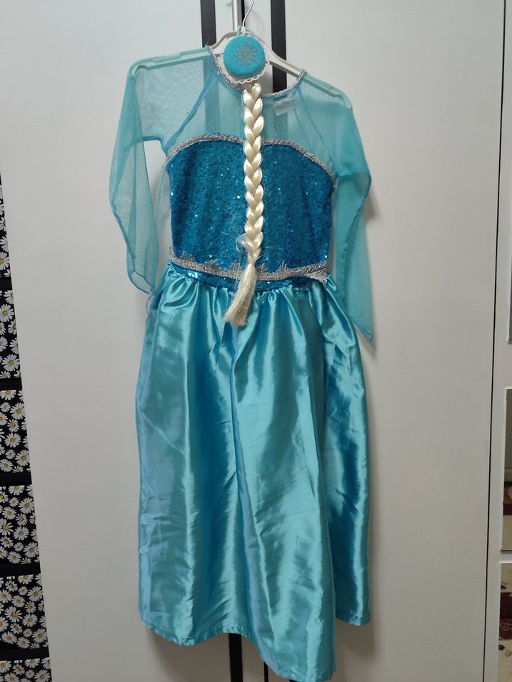 Elsa Kız Çocuk Kostümü - Görsel 5