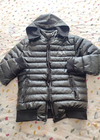 Siyah Kapüşonlu Erkek  Mont - Görsel 2