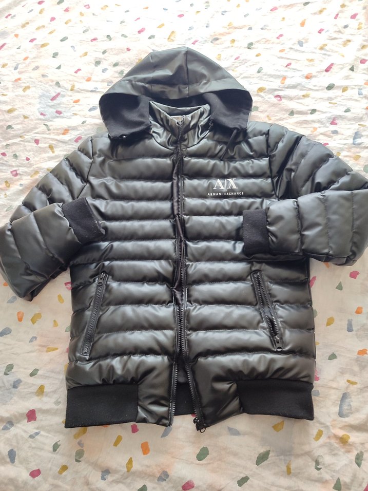 Siyah Kapüşonlu Erkek  Mont - Görsel 2