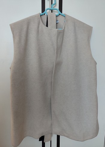 bej Midi Kadın Kolsuz Yelek - Görsel 5