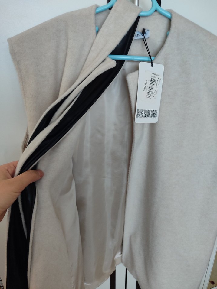 bej Midi Kadın Kolsuz Yelek - Görsel 4