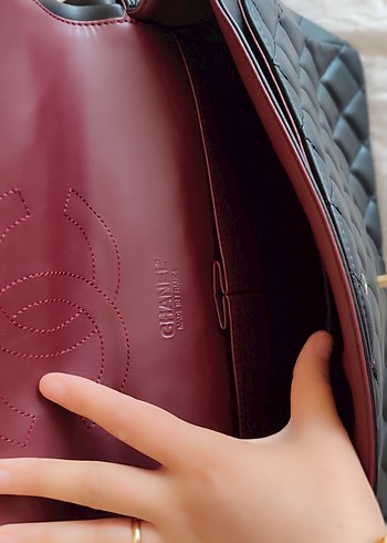 Zincir Detaylı Siyah Deri Kadın Çanta - Görsel 4