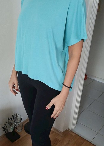  AMERICA TODAY Turkuaz Bluz l Modern Fit - Görsel 3