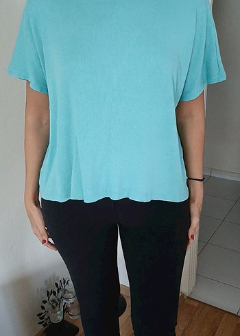  AMERICA TODAY Turkuaz Bluz l Modern Fit - Görsel 6