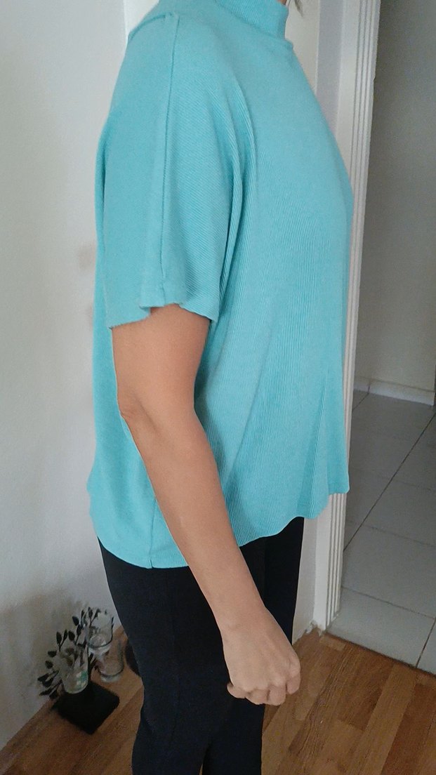  AMERICA TODAY Turkuaz Bluz l Modern Fit - Görsel 4