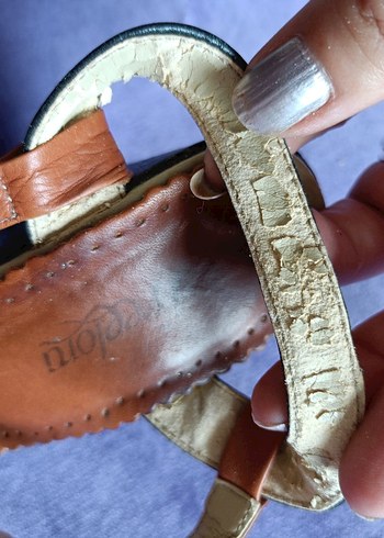 Parlak Bej Platform Topuklu Kadın Ayakkabı - Görsel 20