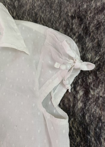  DeFacto Beyaz Pamuklu Kısa Kol Gömlek - Görsel 5