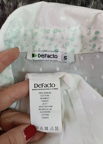  DeFacto Beyaz Pamuklu Kısa Kol Gömlek - Görsel 10