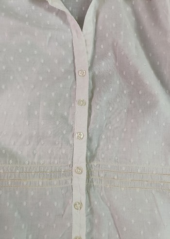  DeFacto Beyaz Pamuklu Kısa Kol Gömlek - Görsel 6