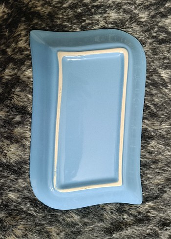 22x14 cm Mavi Servis Tabağı - Görsel 5