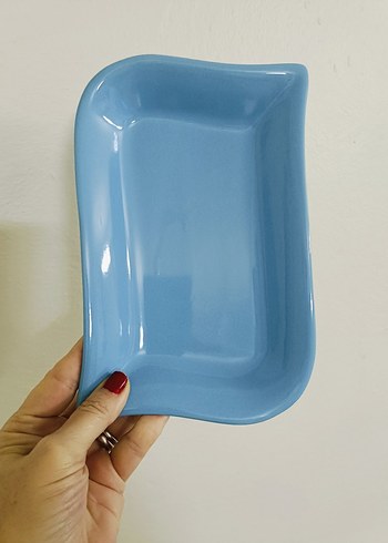 22x14 cm Mavi Servis Tabağı - Görsel 3