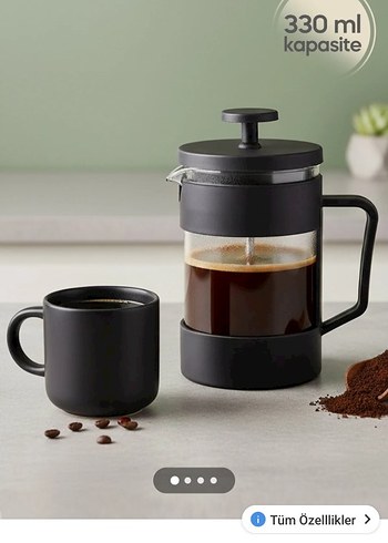 French Press Bitki Çayı & Kahve Demliği - Görsel 11