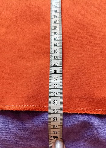 Turuncu Kolsuz Elbise A Kesim Etiketsiz - Görsel 10