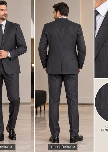 Beymen Business Wool Lycra Ultra Siyah Damatlik Takim Elbise